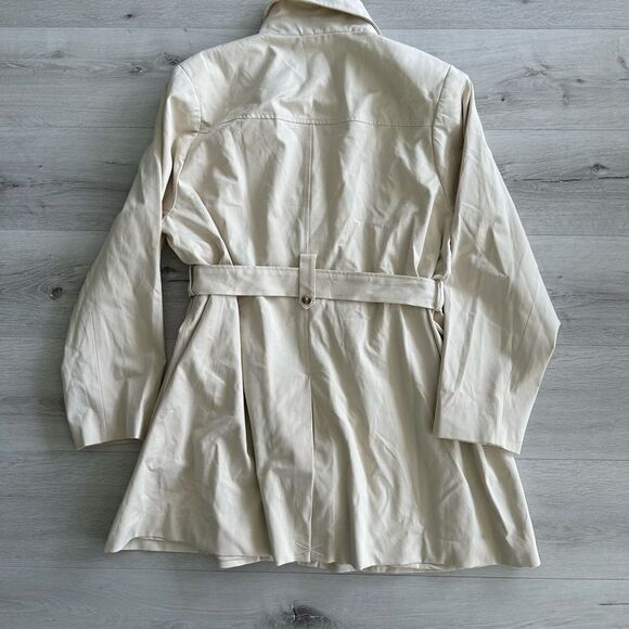 41 Hawthorn Crue Long Belted Trench Coat Beige 3X Stitch Fix NWT - Picture 6 of 7